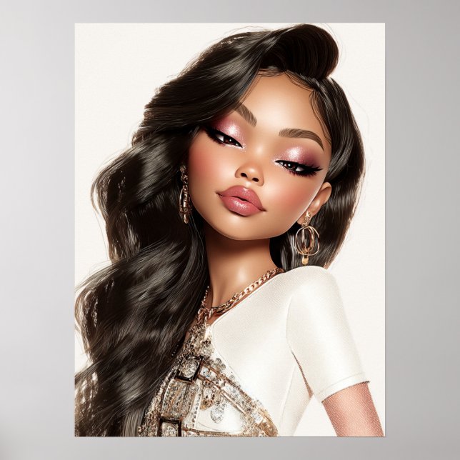 Pretty Girl Print, Value Poster Paper (Semi-Gloss) (Devant)