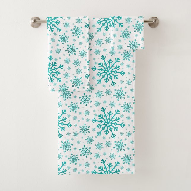 Pretty Green Flammes de neige de Noël sur Hiver Bl (En situation)