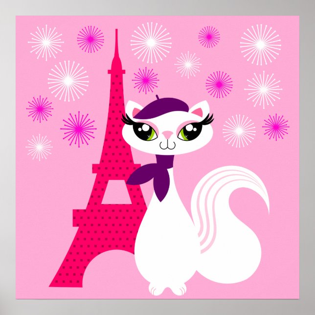 Pretty Kitty Paris Poster (Devant)