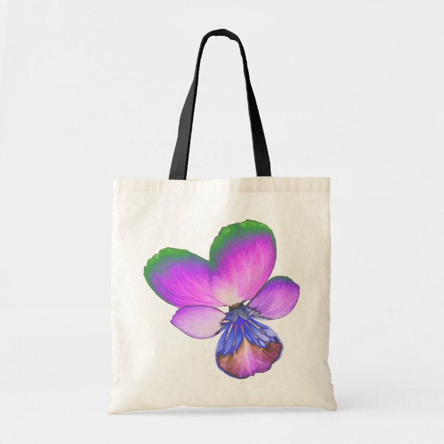 Pretty Pansy Tote Bag (Devant)