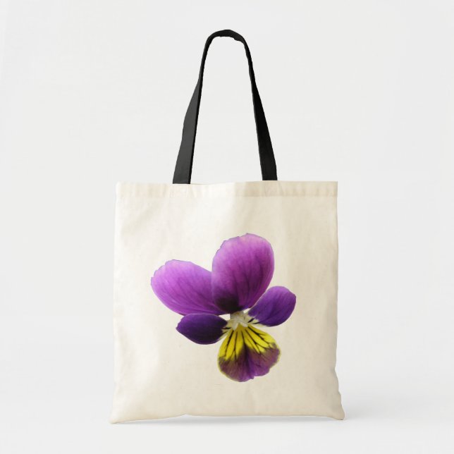 Pretty Pansy Tote Bag (Devant)