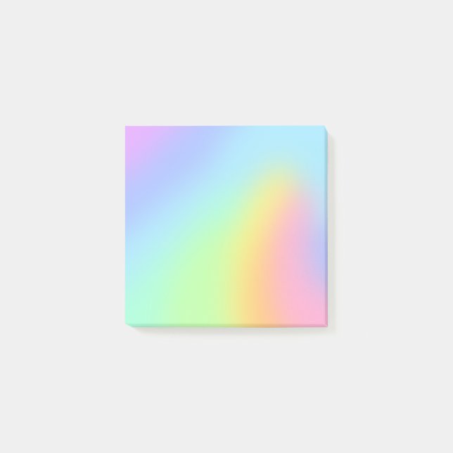 Pretty Pastel Rainbow Blur Post-it Notes (Devant)