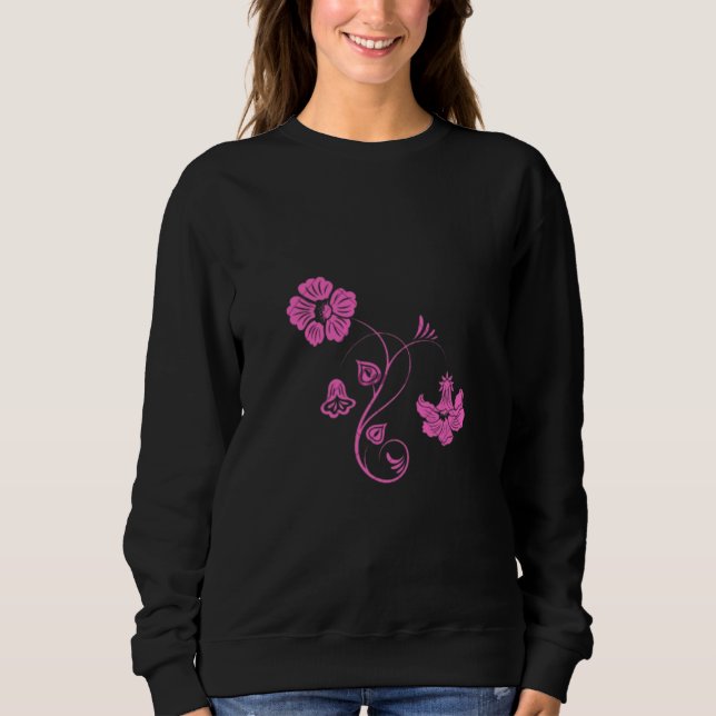 Pretty Petals Aesthetic Art Sweatshirt (Devant)