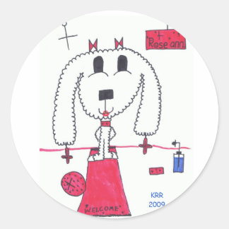 Pretty Puppy "Roseann" - autocollants