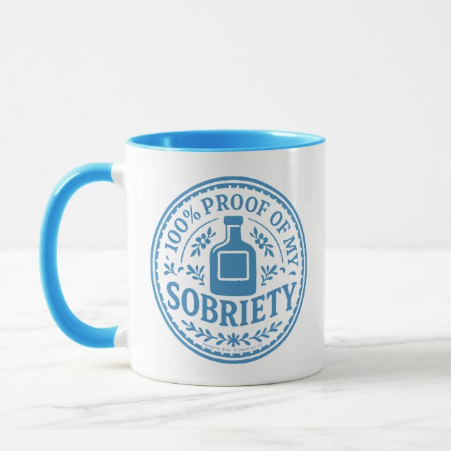 Preuve à 100% de ma sobriété - Mug (Gauche)