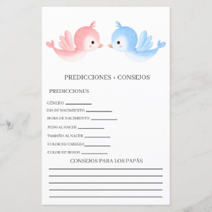 Prévisions de baby shower en espagnol