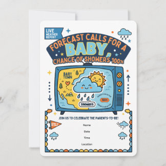 Prévisions de bébé drôles | Invitation à une baby