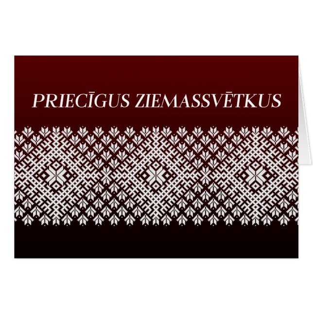 Pricigus Ziemassvetkus Design de Noël letton (Devant horizontal)