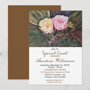 PRICKLY FÊTE POUR DEUX INVITATIONS D'ÉVÉNEMENT