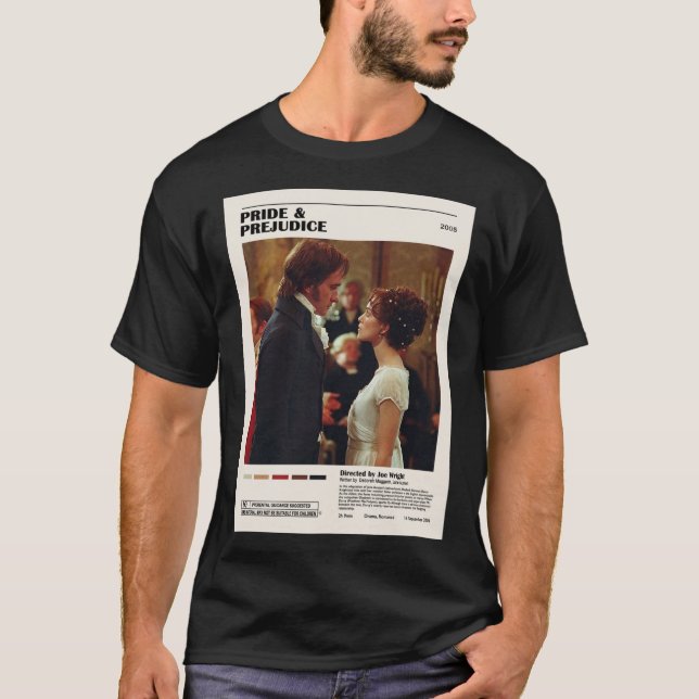 Pride &amp; Préjudice Poster T-shirt classique (Devant)