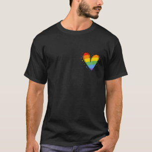 Pride Arc-en-ciel LGBTQ - T-shirt noir pour hommes