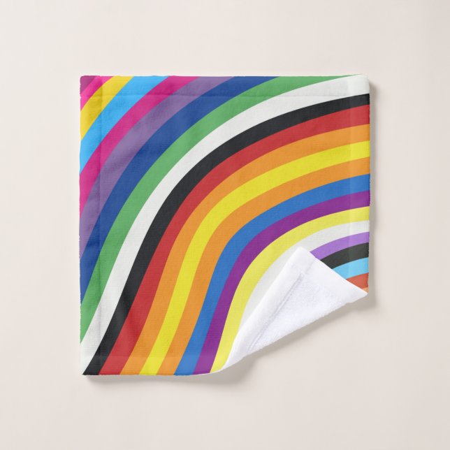 Pride Flag Colorful Stripes Pattern (Gant de toilette)