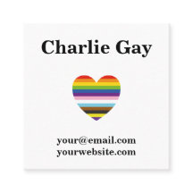Pride LGBTQ Gay Rainbow Carte de visite