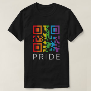 Pride Rainbow QR Code LGBTQIA+ T-shirt