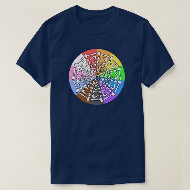 Pride Rainbow Résiste T-shirt (Design devant)