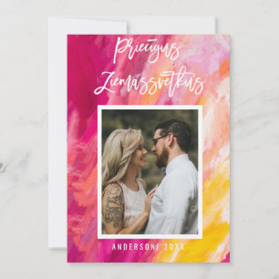 Priecigus Ziemassvetkus Letton Photo Peint