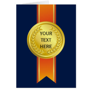 PRIER RIBBON or II + votre backgr. & texte