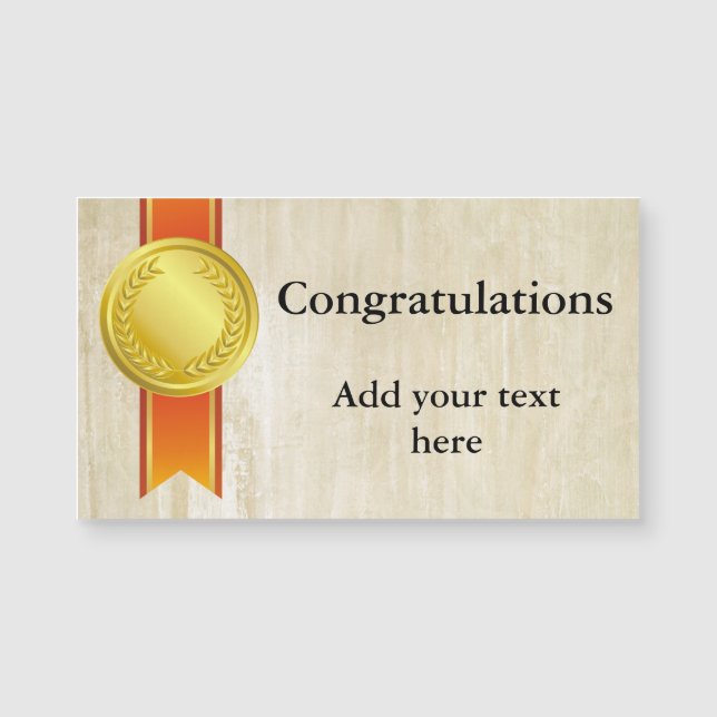 PRIER RIBBON or II + votre backgr. & texte (Devant)