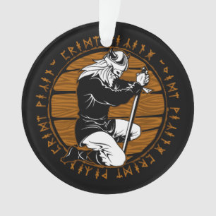 Prier Viking Warrior Runes Noël