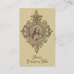 Prière au coeur sacré de la carte sainte de Jésus