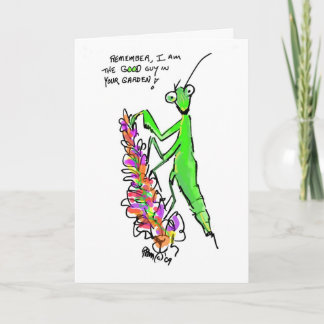 prière carte éco-jardin mantis