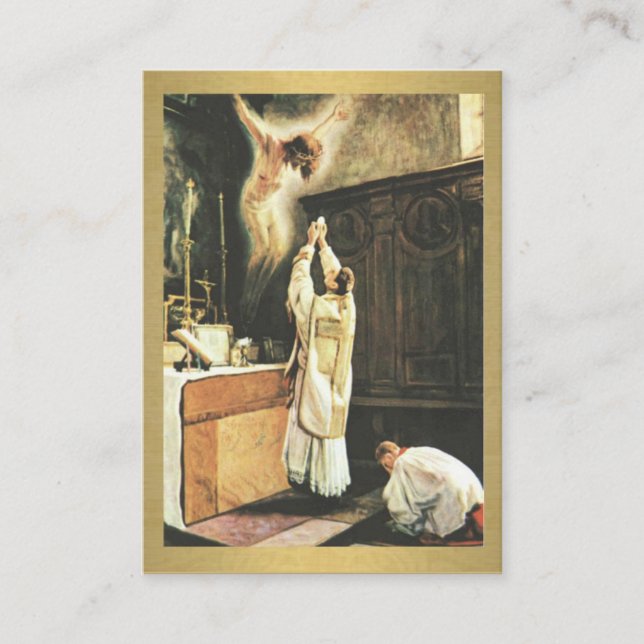 Prière catholique des cartes saintes de prêtres de (Devant)