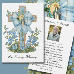 Prière commémorative funéraire catholique Carte Sa