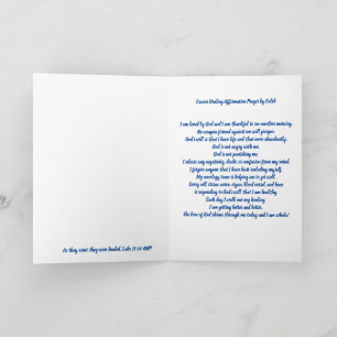 Prière de guérison du cancer par carte Caleb