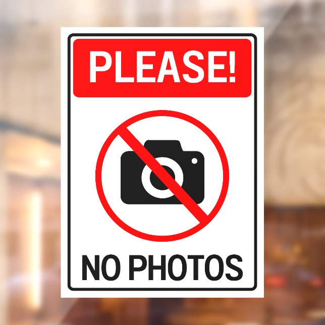Prière de ne pas prendre de photos Panneau de conf (Feuille 2)