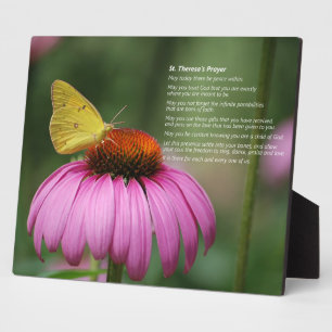 Prière de Sainte Thérèse - plaque