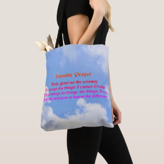 Prière de sérénité Ciel bleu Sac fourre-tout inspi