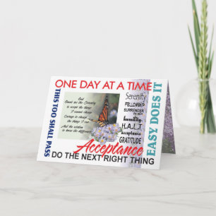 prière de sérénité et carte d'inspiration