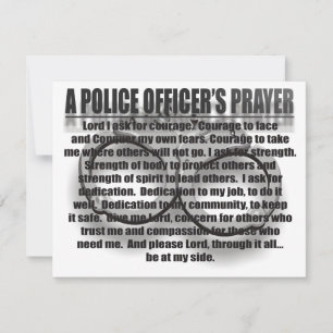 PRIÈRE D'UN POLICIER