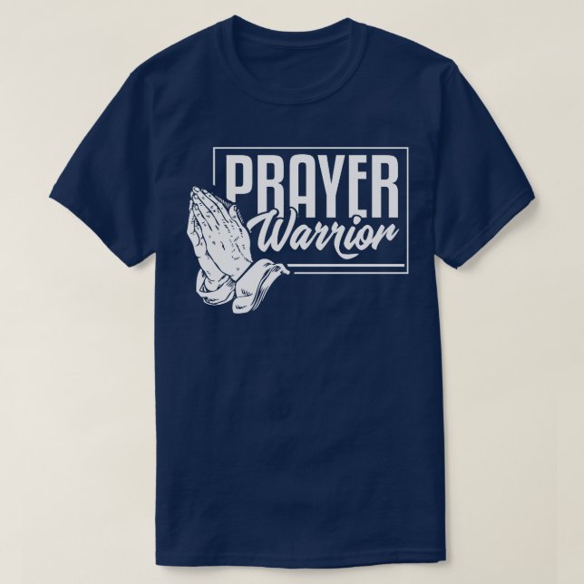 Prière Guerrier chrétien Pasteur TShirt (Design devant)