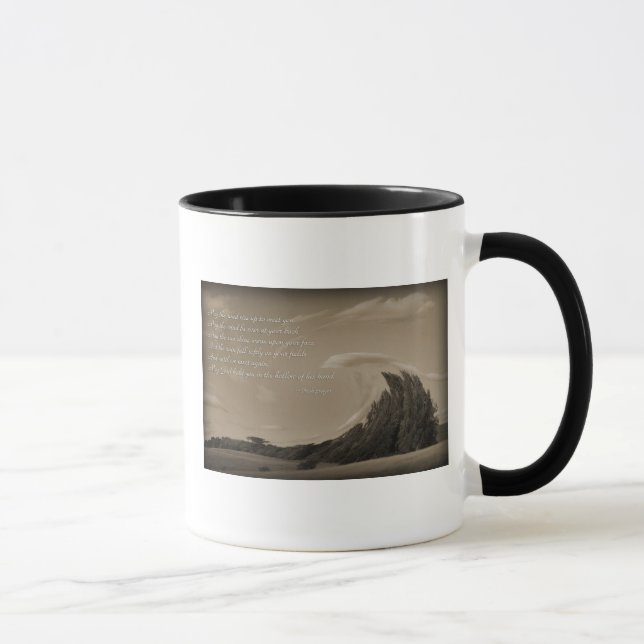 Prière irlandaise sur une tasse de café en cadeau (Droite)