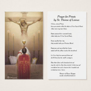 Prière pour des prêtres par la carte sainte de S