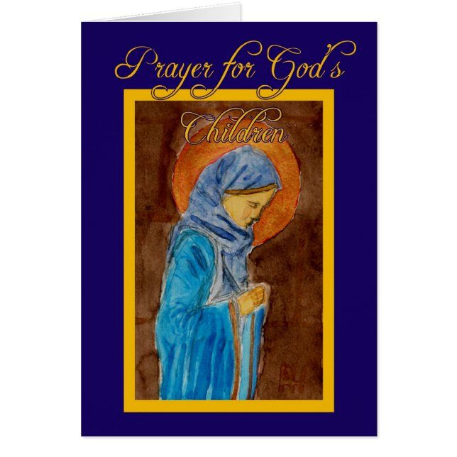 Prière pour la carte Enfants de Dieu (Devant)