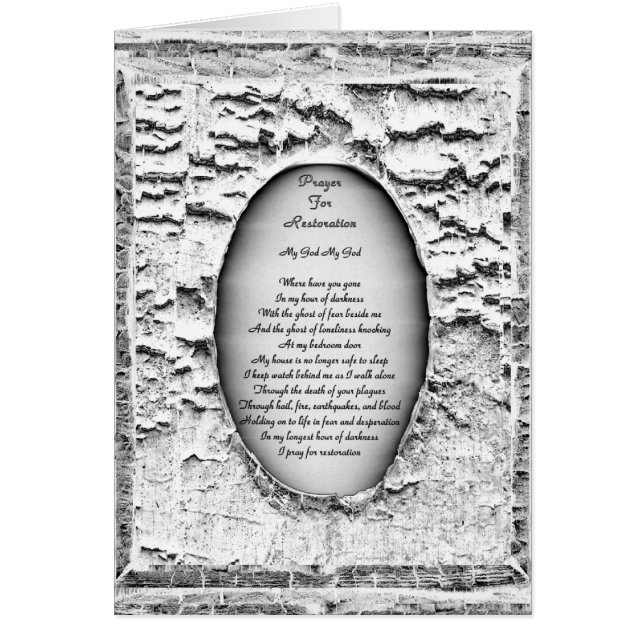 Prière Pour La Restauration (Devant)