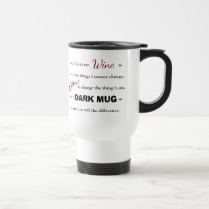 Prière pour la sérénité du vin/café - Mug de voyag