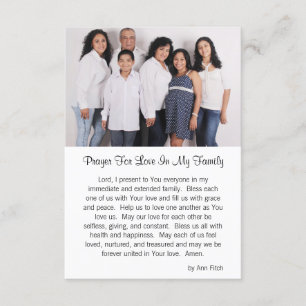 Prière Pour L'Amour Dans Ma Carte De Prière Photo