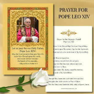 Prière pour le Pape Suprême Léon XIV Sainte