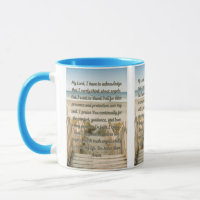 Prière pour les anges de Dieu Mug à deux tons
