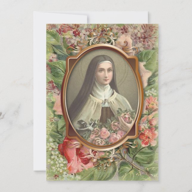 Prière pour les prêtres catholiques St. Therese (Dos)