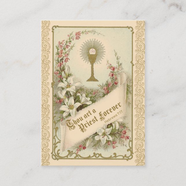 Prière pour les prêtres par Sainte-Thérèse Carte S (Devant)