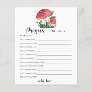 Prières pour bébé à la baby shower Champignons