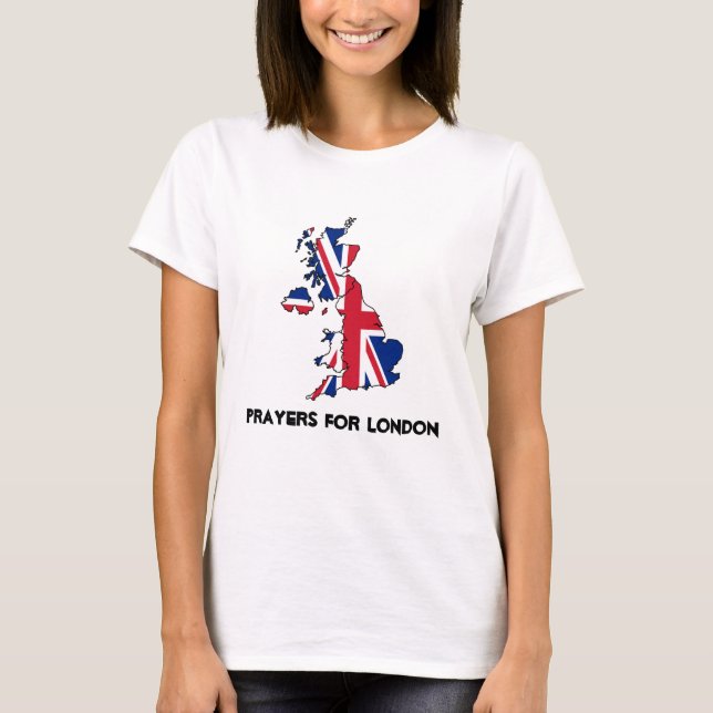 Prières Pour Le T-shirt Londres (Devant)