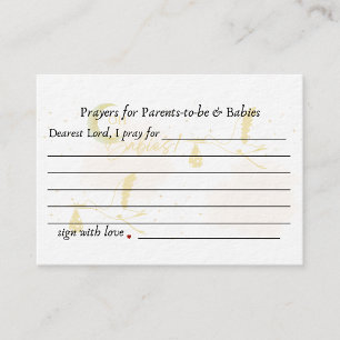 Prières pour les parents à devenir et carte de cei