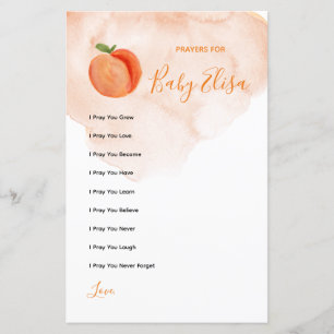 Prières Sweet Little Peach pour Baby Game