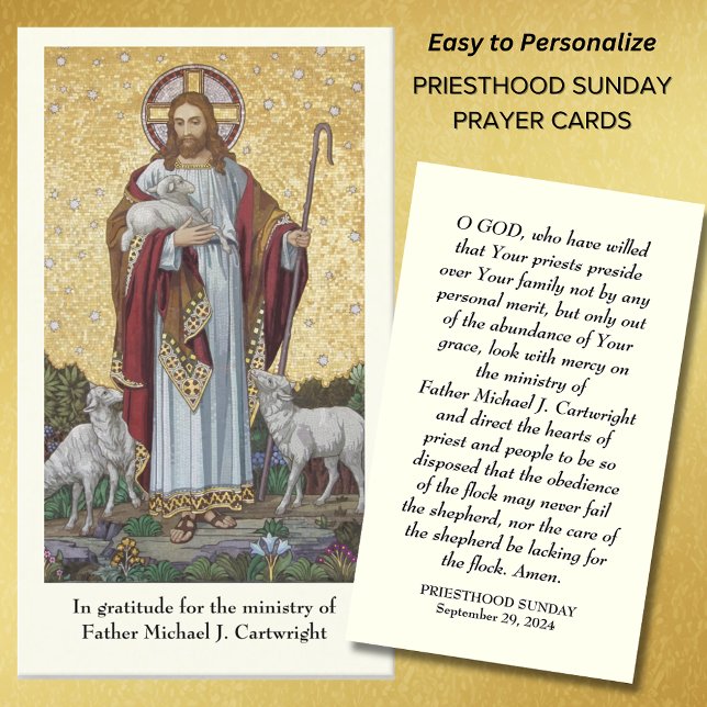 PRIESTHOOD SUNDAS CARTES DE PRIÈRE PERSONNALISÉES (Créateur téléchargé)
