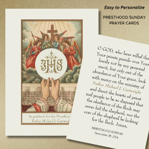 PRIESTHOOD SUNDAS CARTES DE PRIÈRE PERSONNALISÉES